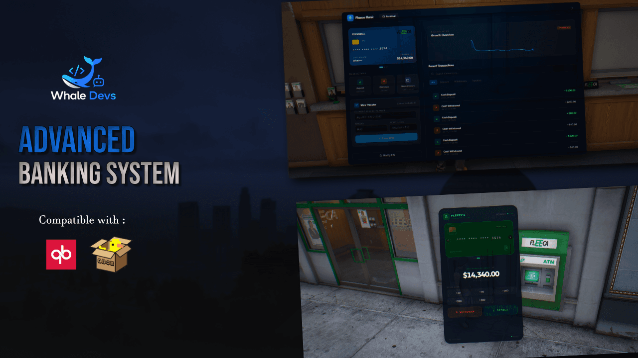 WD-Bank | Advanced FiveM Banking System