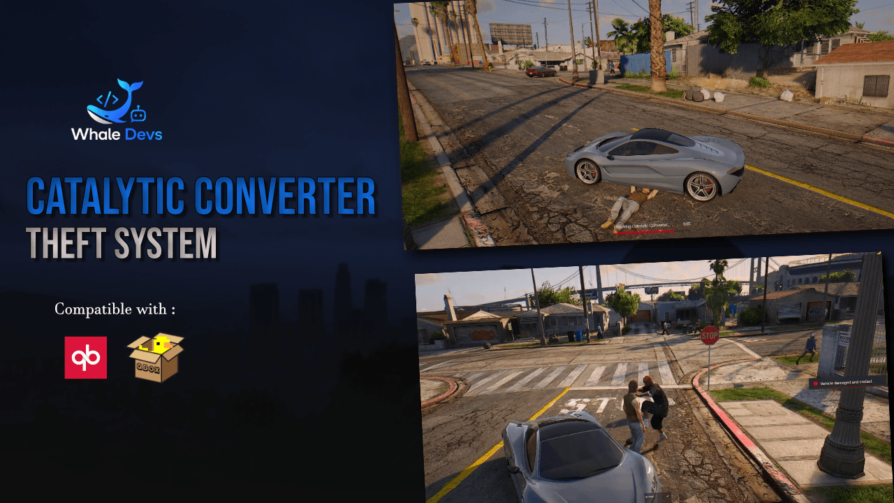 Catalytic Converter Theft System | QBCore • Qbox • OX